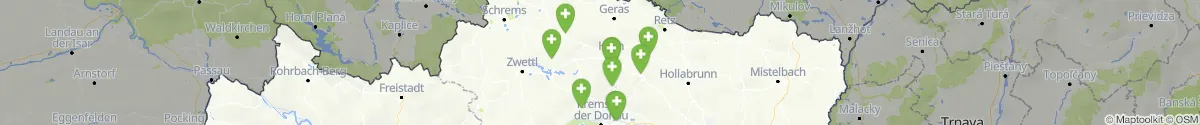 Kartenansicht für Apotheken-Notdienste in der Nähe von Altenburg (Horn, Niederösterreich)